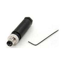 Sl08-m03s M8 Düz 3 Pinli Erkek Konnektör 3'lü Paket