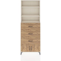 Arges Dolap 3 Raflı 3 Çekmeceli 2 Kapaklı 88x30x243 Aytaşı-çam Aytaşı