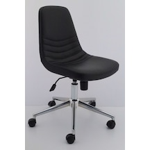 Parker Siyah Deri Ofis Çalışma Sandalyesi