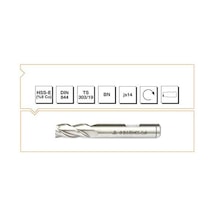 Makina Takım Endüstrisi A.ş. Hss-co8 Din 844/bn Parmak Freze Kısa 10 Mm