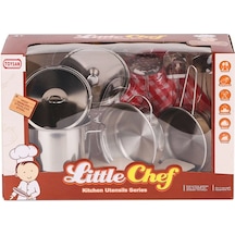 668-c1 Küçük Şef Metal Tencere Seti -toysan Oyuncak