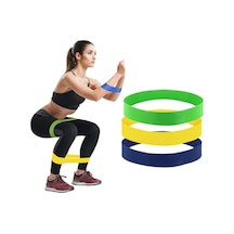 Pilates. Yoga. Fitness ve Squat 3'lü Direnç Çalışma Lastiği Seti