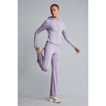 Defacto Esnek Kumaş Aırtech Flare Fit Yüksek Bel Beli Saran Sporcu Pantolon C9192ax26aupr522 Mor-pr522