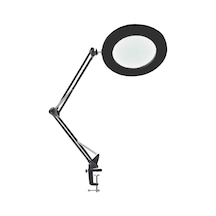 Masa Üstü Büyüteç Ayarlanabilir Işıklı Tamir Hobi Güzellik Merkezi 160mm 5x Siyah - Al2451