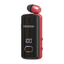 Zenvia Fineblue F580 Dijital Göstergeli Makaralı Titreşimli Bluetooth Kulaklık Kırmızı Znv2026