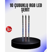 Dekoratif Led Meteor Işık 10 Lu Çubuk Seti Çok Renkli
