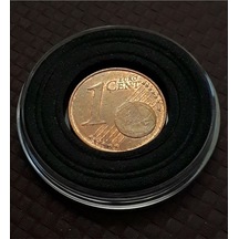 2002 1 Euro Cent Eski Madeni Para Kapsül Içinde Görseldeki Ürün / 340