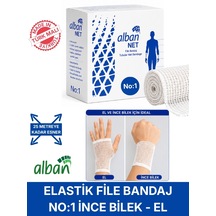 Elastik File Bandaj, No:1 El Ve İnce Bilek, Esnetince 25m'ye Kadar Uzayan Tübüler Net Bandaj