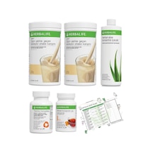 Herbalife Shake Vanilya 2 Adet + Şeftali Çay + Aloe Vera + Thermo Complete + Diyet Listesi Hediye