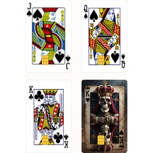 Kral Kraliçe Jack İskambil 4'lü Set Kredi/banka Kart Kaplama Sticker Standart