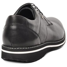 Fosco A Siyah Hakiki Deri Erkek Casual Ayakkabı