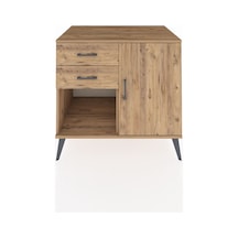 Kronos Şifonyer Tek Raflı 2 Çekmeceli Tek Kapaklı 88x59x80 Çam-çam Çam