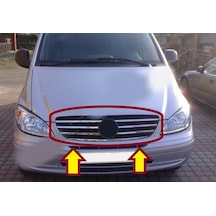 Vito W639 Ön Panjur Krom 7 Prç 2003 2004 2005 2006 2007 2008 2009
