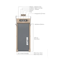 Walke W-fit Brown Bluetoothlu Uygulamalı Uzaktan Kumandalı Koşu Bandı Yürüyüş Bandı Kahverengi