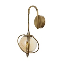 Ap-60291-1e Eskitme Kaplama Aplik E14 Metal Cam 22x24cm Çok Renkli