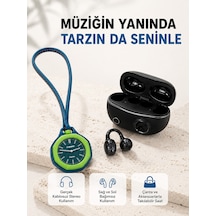 Kablosuz Kulaklık Ve Yeşil Askılı Çanta Charm Saat Kampanya Seti Şarj Kutulu Bluetooth Kulaklık