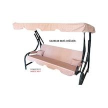 3 Kişilik Salıncak Minder Seti Süngersiz Kılıfı Pudra Bahçe Minde (547461977)