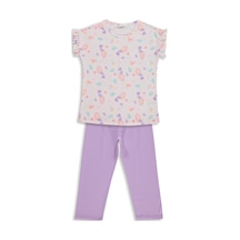 Civil Girls Deniz Kızı Desenli 6-9 Yaş Pijama Takımı - Uçuk Pembe-lila