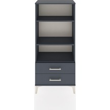 Hyperion Dolap 3 Raflı 2 Çekmeceli 60x44x134 Antrasit-antrasit Antrasit