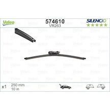 Silencio - 297 - Vr263 X1 250mm Arka Scırocco Silencio X-trm Flat Blade Muz Tipi - Edntrend - Silecek Binek
