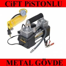 Çift Pistonlu Hava Kompresörü Lastik Şişirme Kompresörü 150 Psı