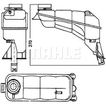 Radyator Yedek Su Deposu Mercedes E-class W210 S210