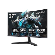 Koorui 1ms 180hz 27" 2560x1440 Qhd Curved Gaming Monitör 27e6qca