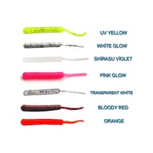 FUJIN BABY WORM 07 ( SİMLİ ŞEFFAF ) SİLİKON YEM