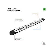 S-dizayn Renault Kangoo 2 Trimline Gri Yan Basamak 193 Cm 2008-2020 A+ Kalite
