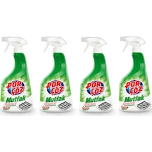 Porçöz Mutfak Temizleyici Sprey Çamaşır Suyu Katkılı 4 x 750 ML