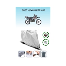 Gri Arka Çanta Ve Kilit Uyumlu Mondial X-treme Max Uyumlu Motor Brandası