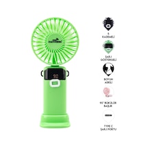 Dawreek Bt0260 Led Göstergeli El Fanı Yeşil