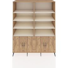 Kronos Gardrop 10 Raflı 4 Kapaklı 176x59x221 Çam-çam/aytaşı Beyaz
