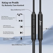 Type-c Mikrofonlu Kablolu Kulak İçi Kulaklık Metal Dac Çip Destekli Enc Gürültü Engelleme