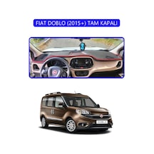 Fıat Doblo 2015+ Tam Kapalıtorpido Koruma Halısı Mavi Kenar