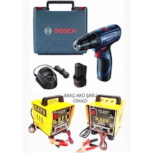 Bosch Gsb 120 Li Darbeli Vidalama Çift Batarya + Prolefs 12 V Akü Şarj
