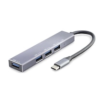Type-c Hub 4 Usb3.0 Gri Hdx7043