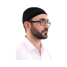 Kışlık Kadife Takke - Siyah