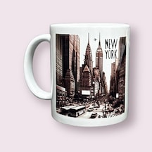 Newyork Çizimli Premium Kupa