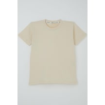 Breeze Erkek Çocuk Tişört Basic 9-14 Yaş, Krem