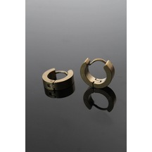Mey İthalat 316l Çelik Gold Renk Halka Model Çift Küpe - Özel Seri Meyeb61b36010aa57641a636c1a81 Altın