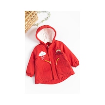 Baby&Kids Gökkuşağı İşlemeli Peluş Astarlı Kız Çocuk Mont 001