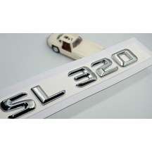 Sl 320 Bagaj Krom Metal 3m 3d Yazı Logo Uyumlu