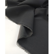 Telalı Siyah Renkte Krep Kumaş 140x160cm-11290