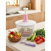 Ludıa 5lt Geniş Hazneli Salata Kurutucu Ve Ergonomik Sebze Soyacağı Set Diğer