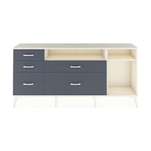 Arges Konsol 2 Raflı 5 Çekmeceli 176x30x83 Aytaşı-aytaşı/antrasit Aytaşı/antrasit