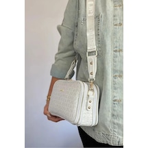 Just Polo Kadın Günlük Kullanıma Uygun Su Geçirmez Lüks Ve Şık Omuz Çantası Shoulder Bag Beyaz