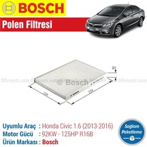 Honda Civic 1.6 Fb7 Bosch  Polen Filtresi (2013-2016)