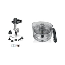 Bosch Uyumlu Mums6zs00 Serie 6 Mutfak Makinesi  Kıyma Çekme Aparatı Ve Narenciye Sıkacağı 2li Set