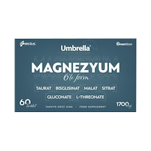 Umbrella Magnezyum Taurat Bisglisinat Malat Sitrat Glukonate L-threonate 1700 Mg, 60 Tablet